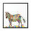 Thumbnail: Zebra on Canvas (White background x Black Frame)