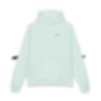Thumbnail: DFC Minimalist Tiny Wave Relaxed Hoodie — Casual White Pullover