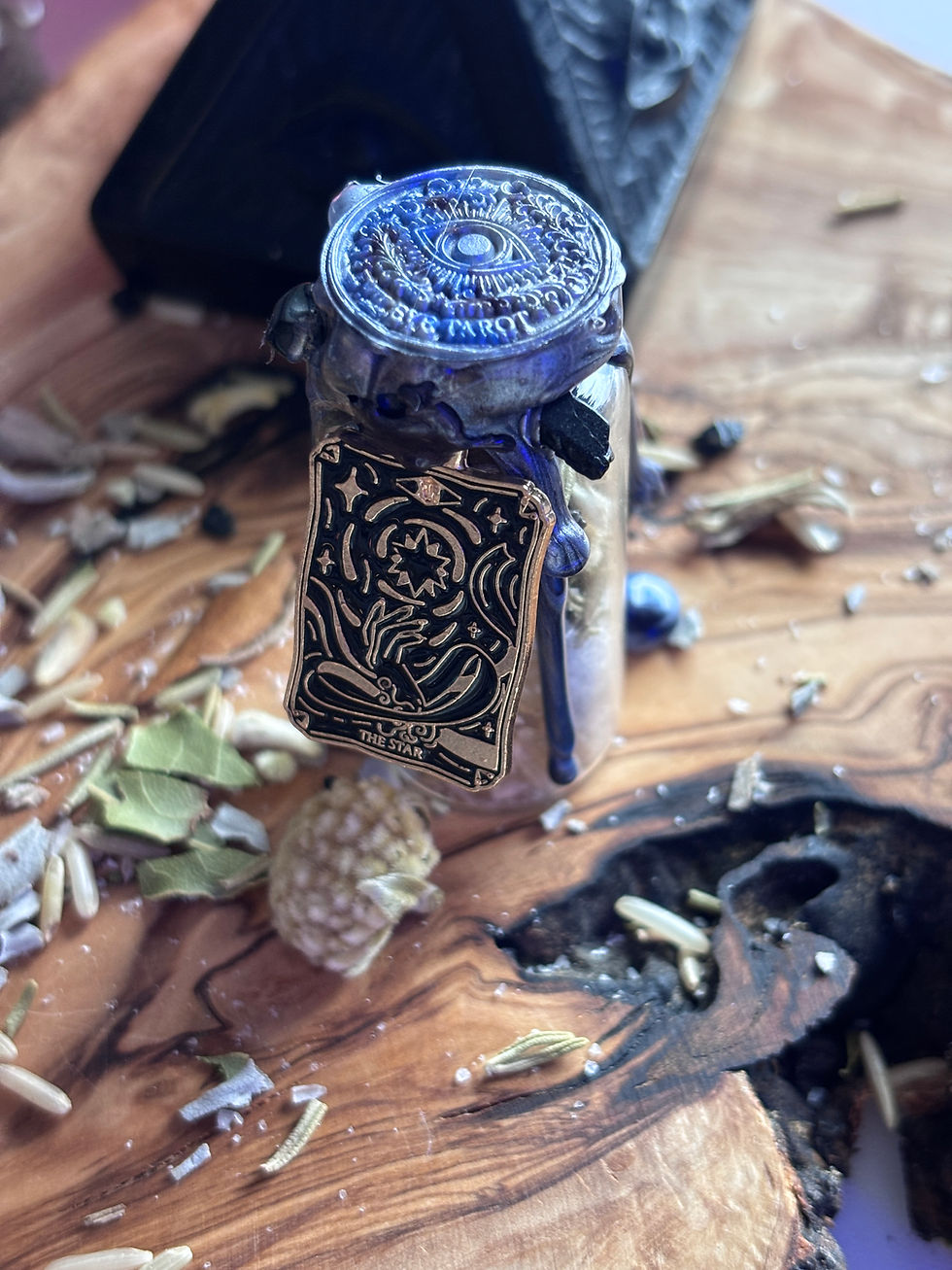 Protection & Clarity Ritual Jar handcrafted with intention-based elements.