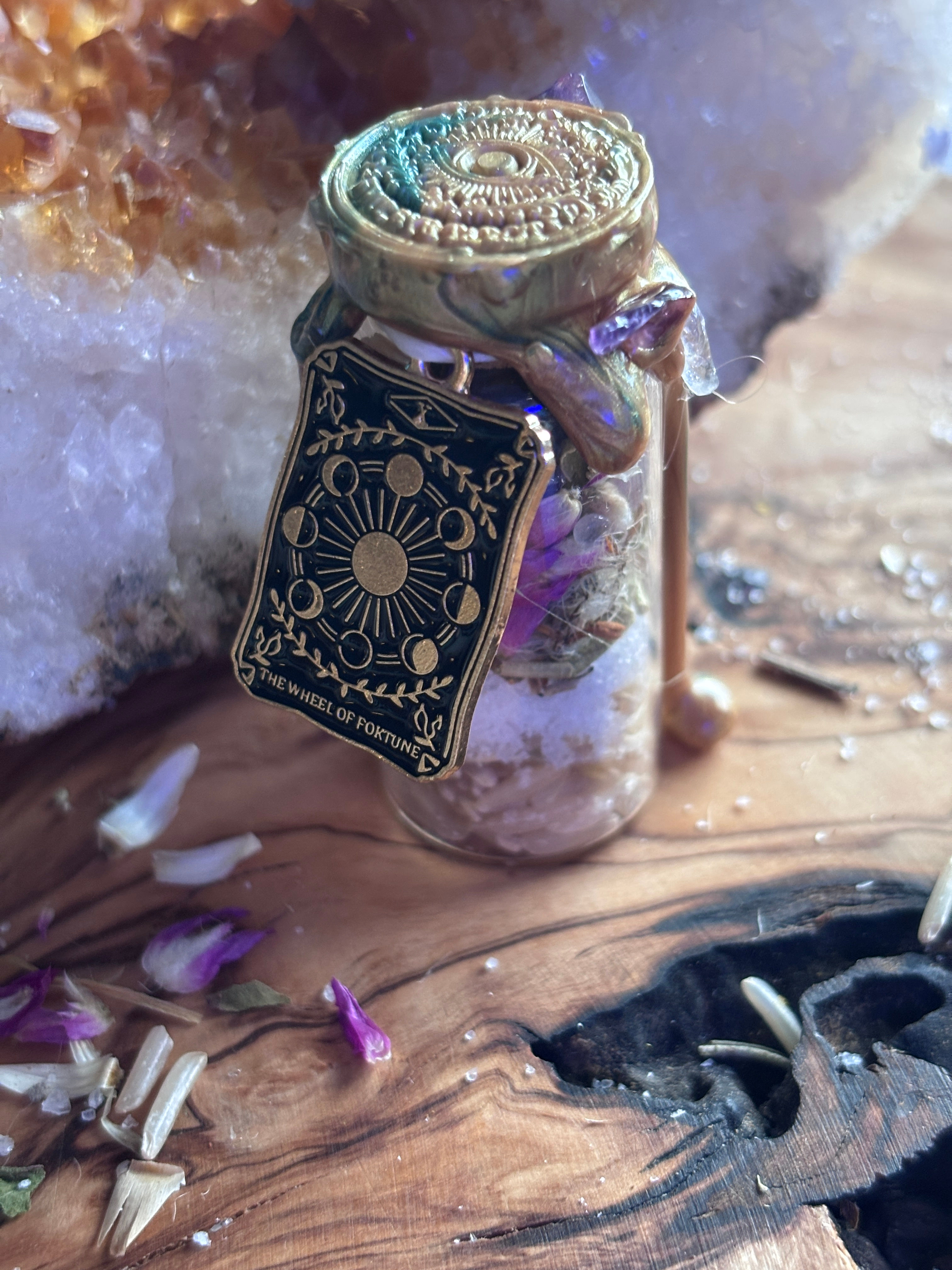 Money & Abundance Ritual Jar by Evil Eye Tarot.