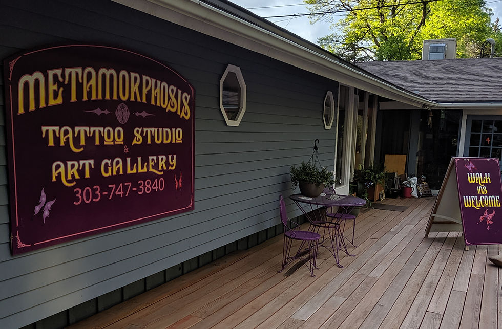 The Lyon's shop front porch is epic