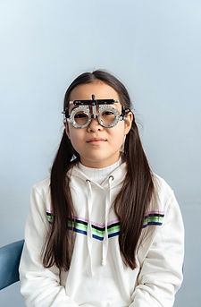 Child Getting Eye Exam from Ophthalmologist