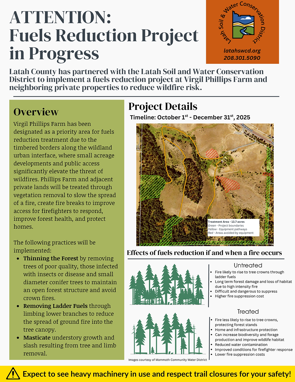 Phillips Farm Fuels Reduction Project in Progress