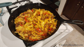 Cabbage and Ground Beef