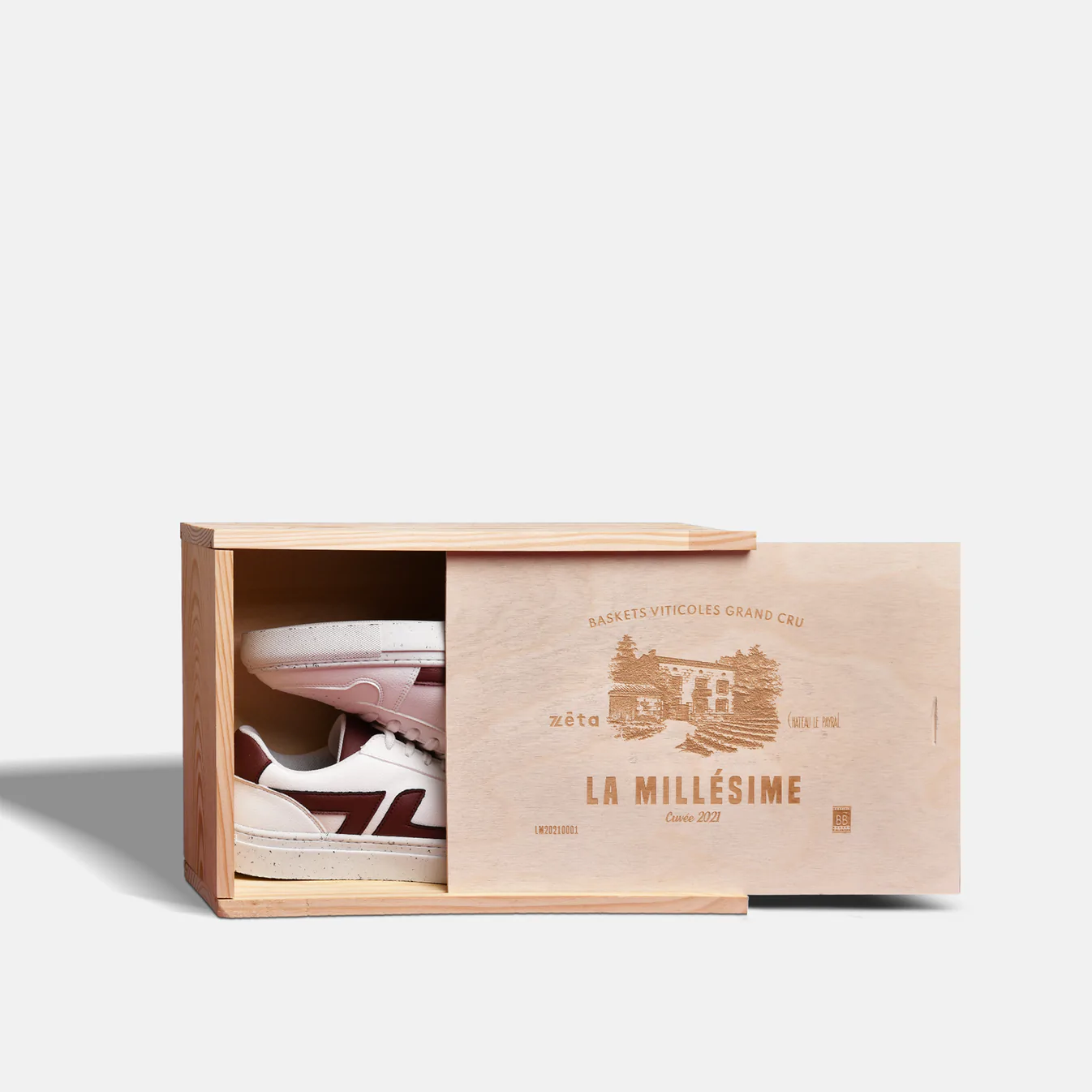 Baskets en cuir de raisin Zeta