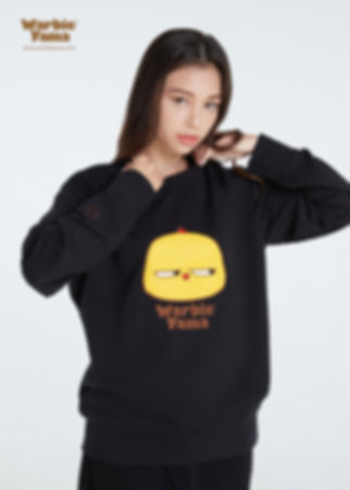 Warbie appliqué logo Sweatshirt (Black)