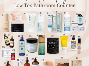 What's On My Low-Tox Bathroom Counter