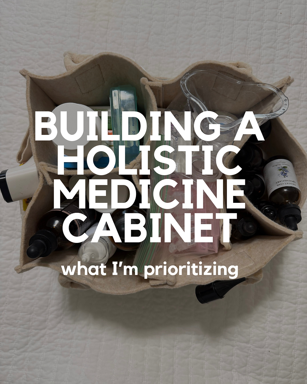 Building a Holistic Medicine Cabinet: What I'm Prioritizing