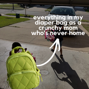 What's in My Diaper Bag as a Crunchy Mom