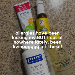 My Allergy Line Up (Oct 9, 2026)