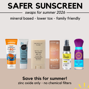 Safer Sunscreen 2026