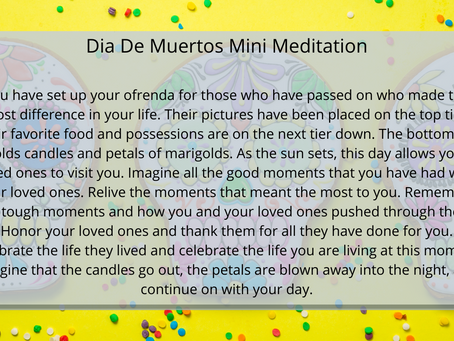 Dia De Muertos: Meditation
