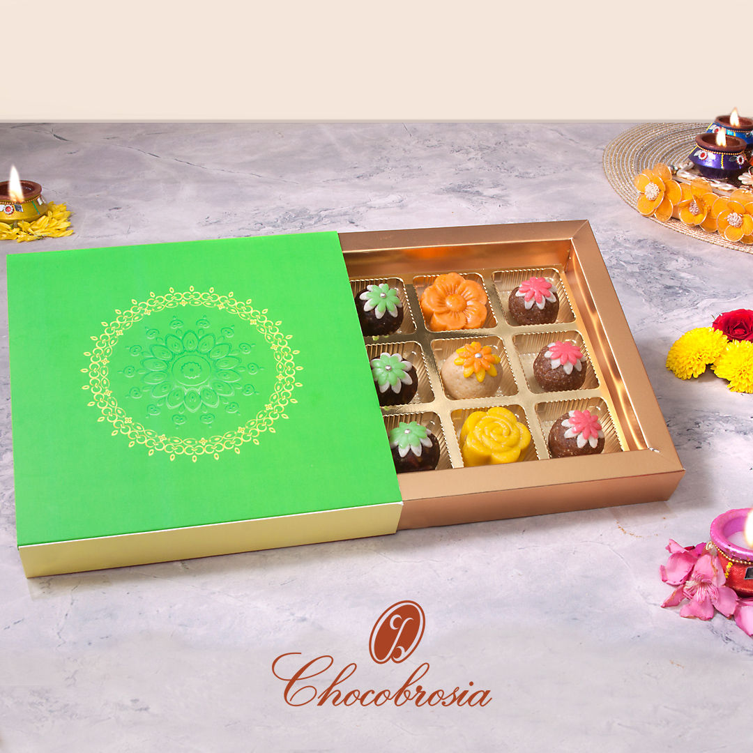 Classic Diwali Gift Box - 9 Artisan Mithai