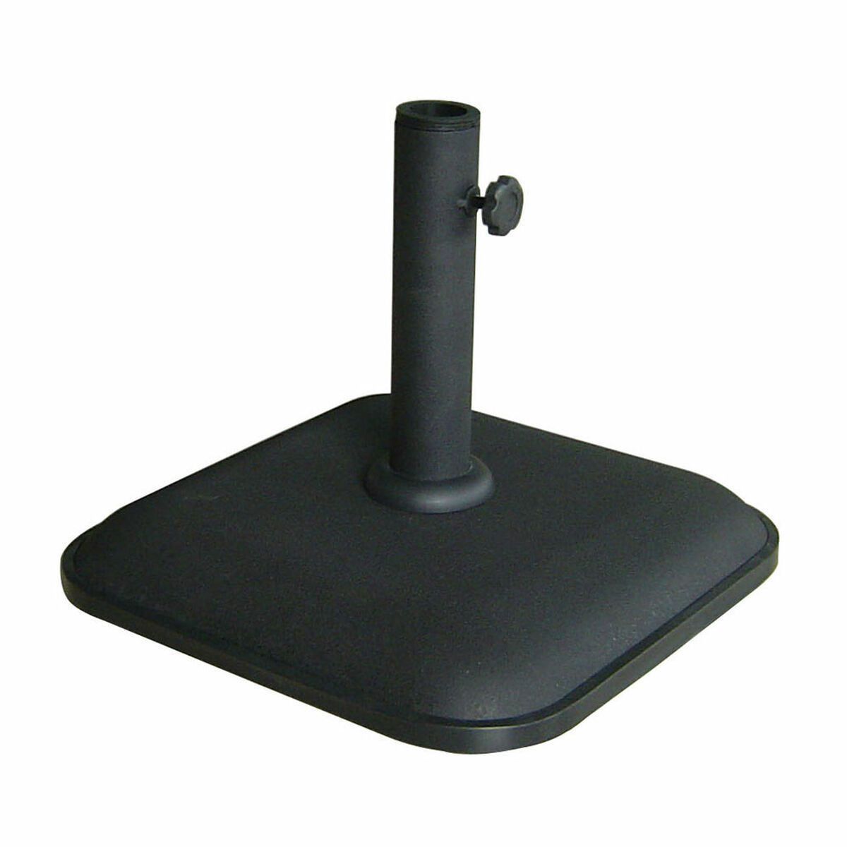 Marbueno Base Ombrellone Quadrato Cemento 35X35X5,2 cm 11KG Nero Giardino, Pisc