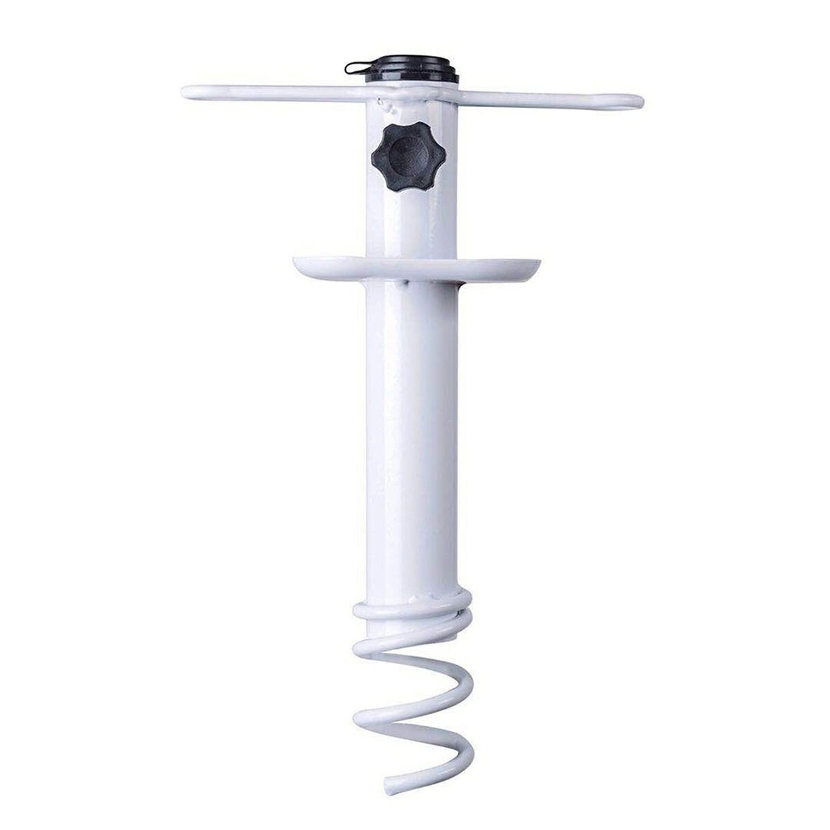 Marbueno Pincho Parasol Succion Acciaio Bianco 35,5x15x6 cm Spiaggia e Giardino