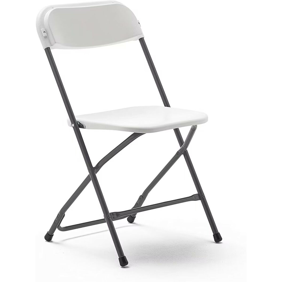 Marbueno Sedia Pieghevole Resina Bianca 44x44x79 cm Catering, Spiaggia e Campeg