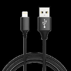 Thumbnail: Nylon Braided Lightning Cable for iPhone – Fast Charging