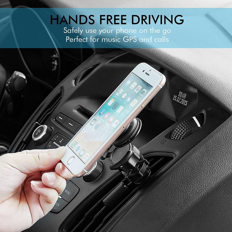 Thumbnail: Air Vent Phone Holder with Adjustable Lock – PopSocket Compatible Car Mount