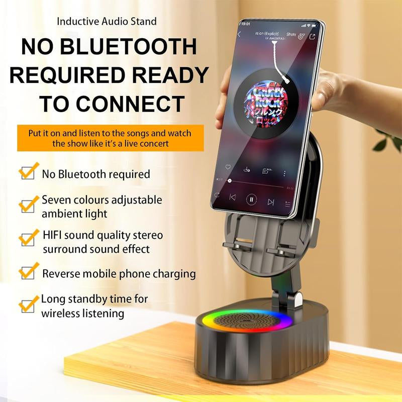 Thumbnail: Bluetooth Speaker Phone Stand – HD Sound Dock for iPhone & Samsung