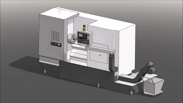 Pass through door- Okuma lathe Law-2S