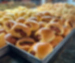 Mini hot dog feito diariamente na Panetteria Palhano