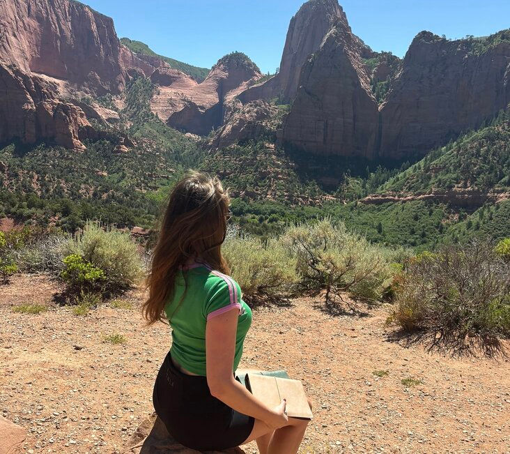 a5 travel planner journal zion national park by myself and i