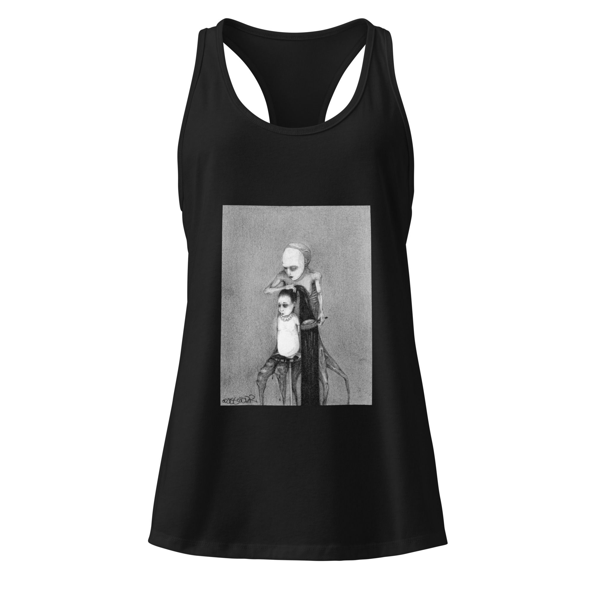 The Makeover_Women’s fitted racerback tank top