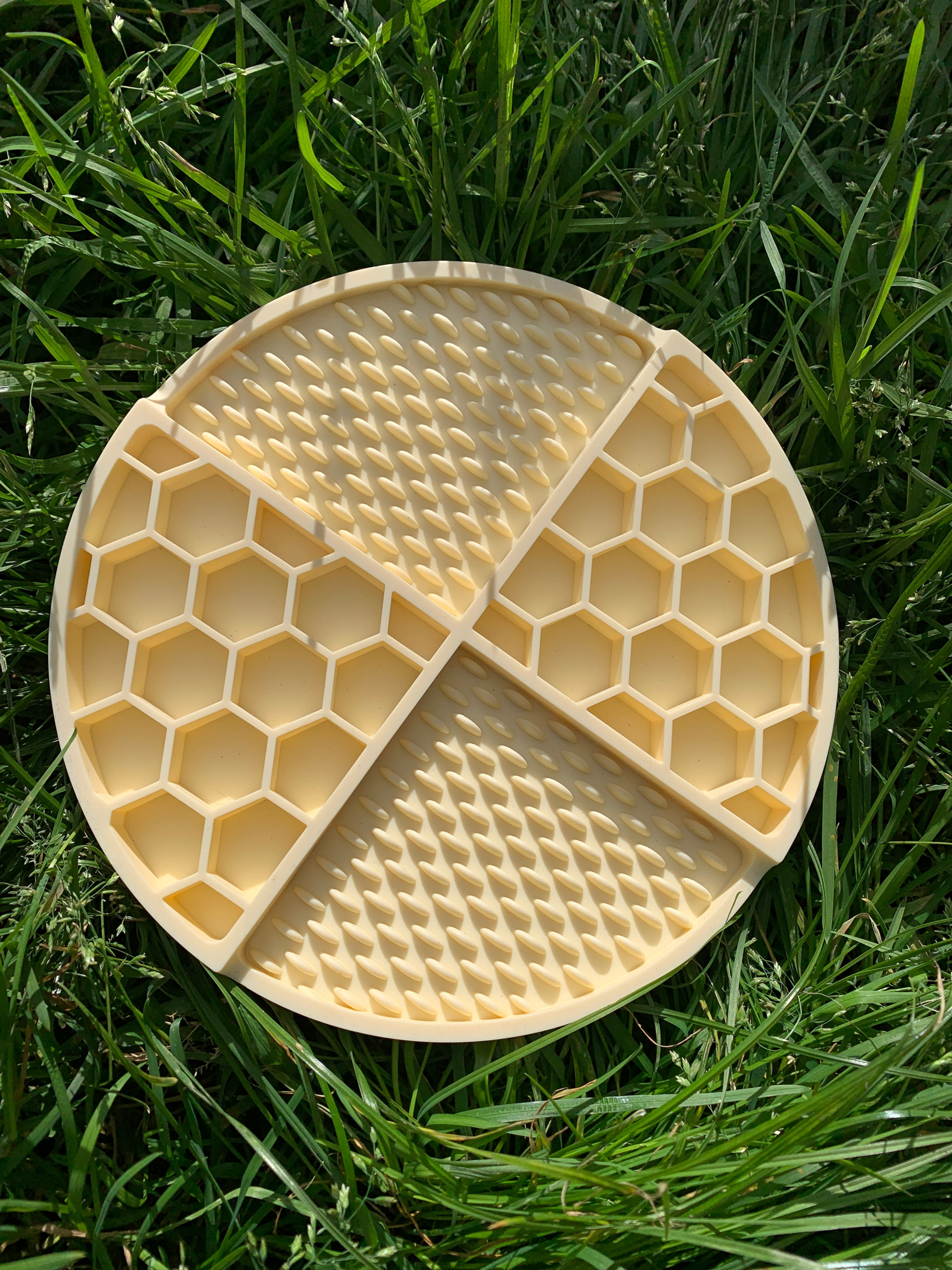 Honeycomb enrichment lick mat Buttercup