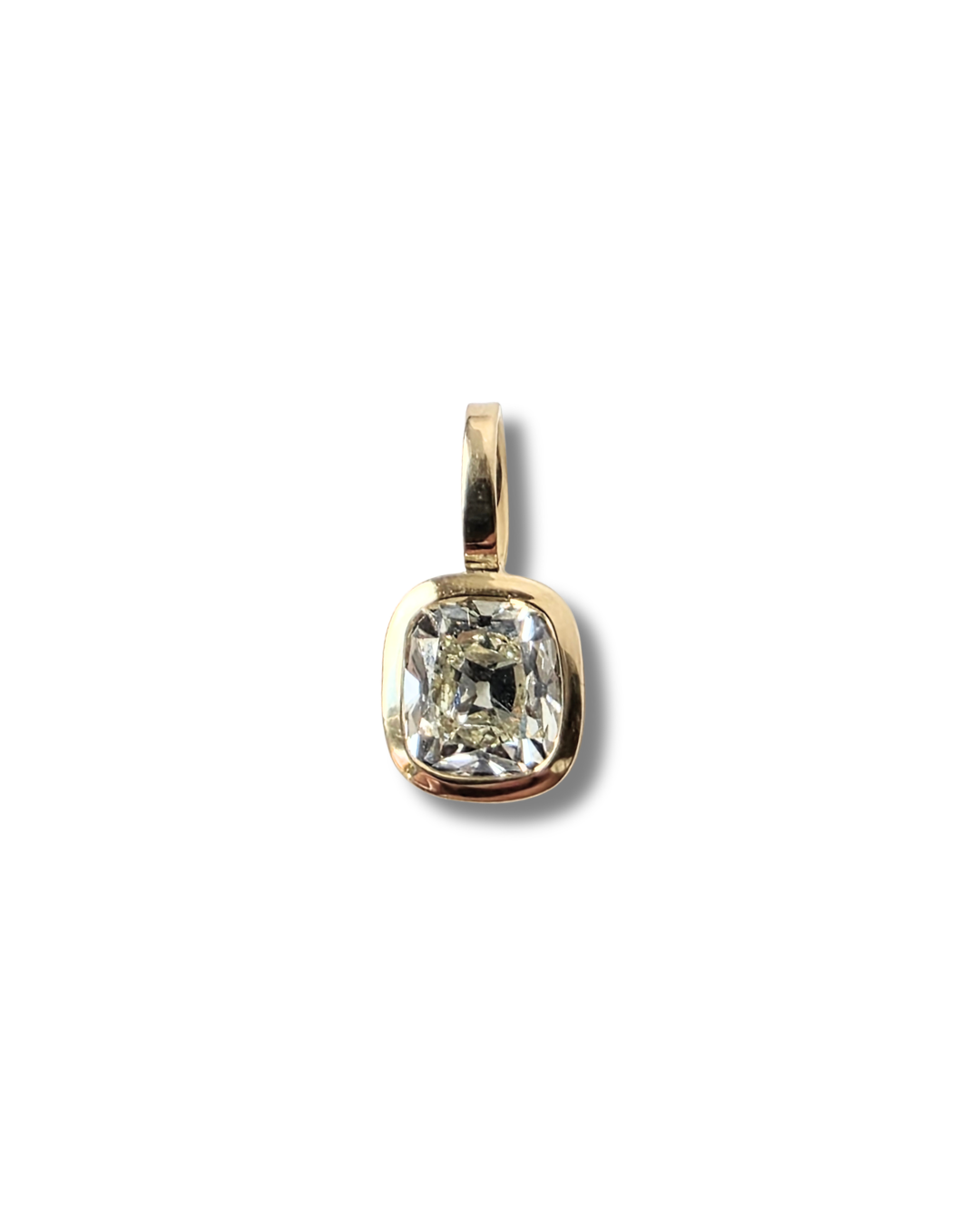 Stunning old mine cut diamond pendant 1.58ct