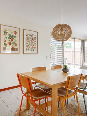 Villa dining room for young families