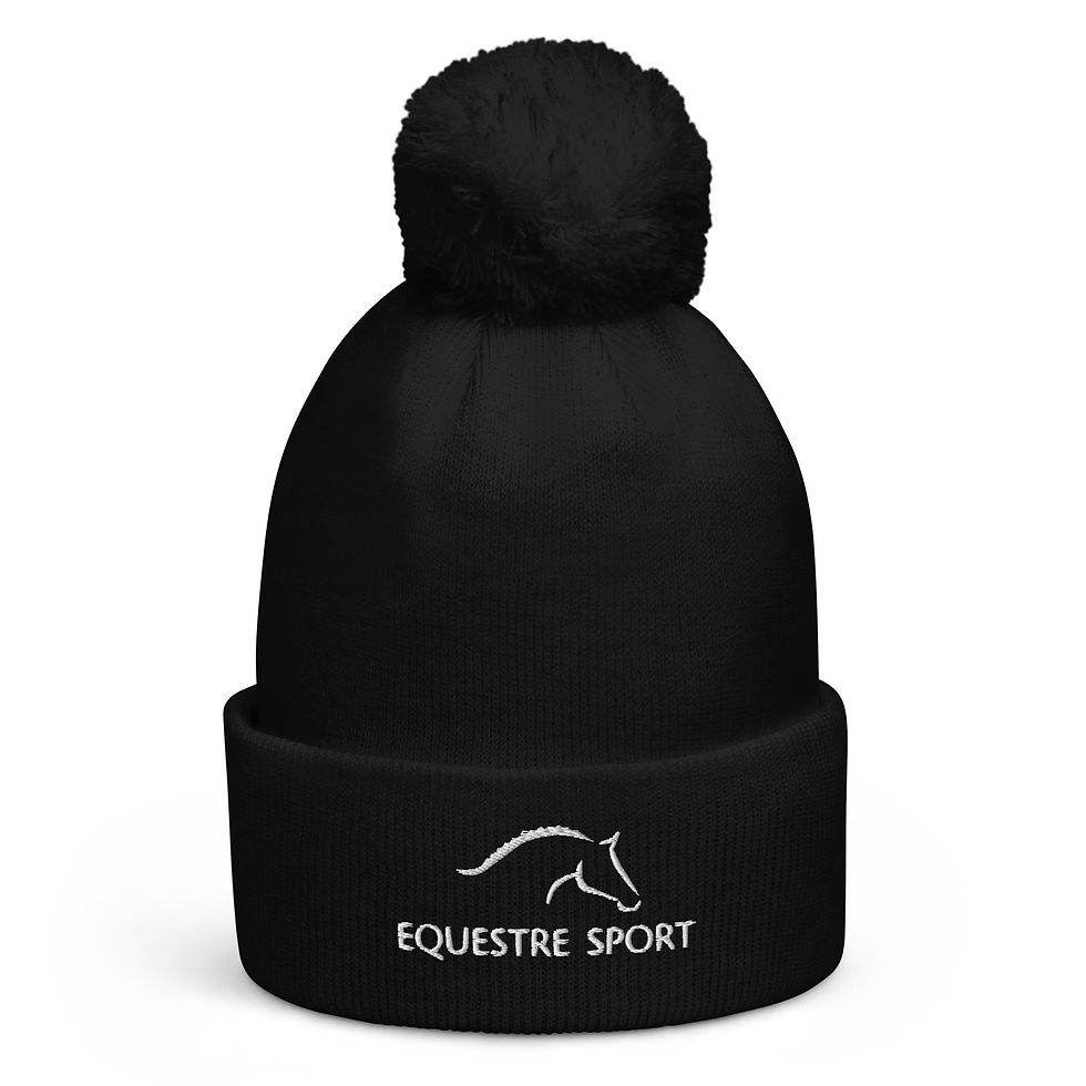 Equestre Pom Pom Beanie