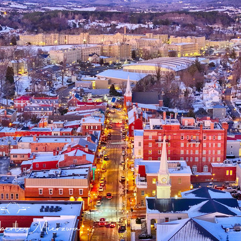 Drone Pics Lexington, Va Snow VMI