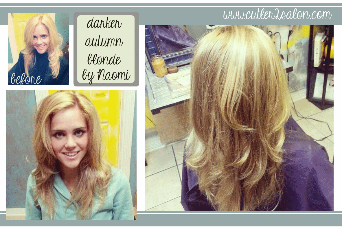 Going darker but still blonde