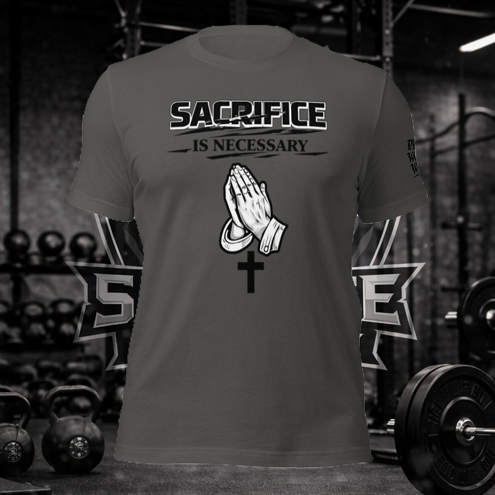 Thumbnail: MEN SACRIFICE DEDICATED T SHIRT 
