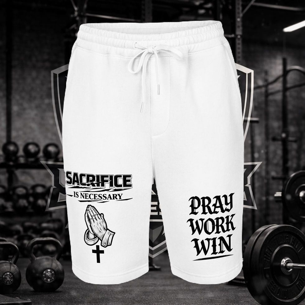 Thumbnail: MEN SACRIFICE SHORTS BLACK FONT 