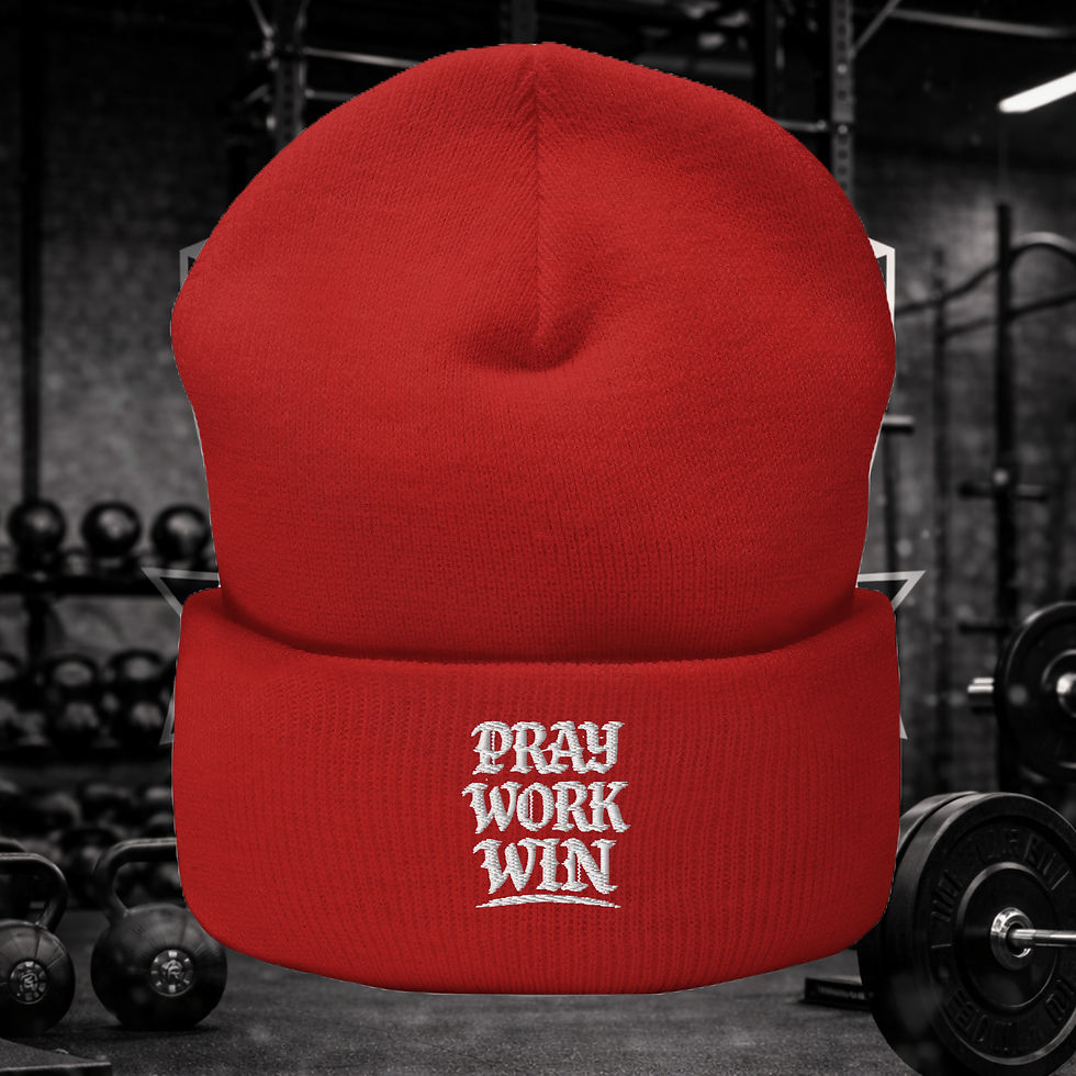 Thumbnail: PRAY WORK WIN BEANIE 