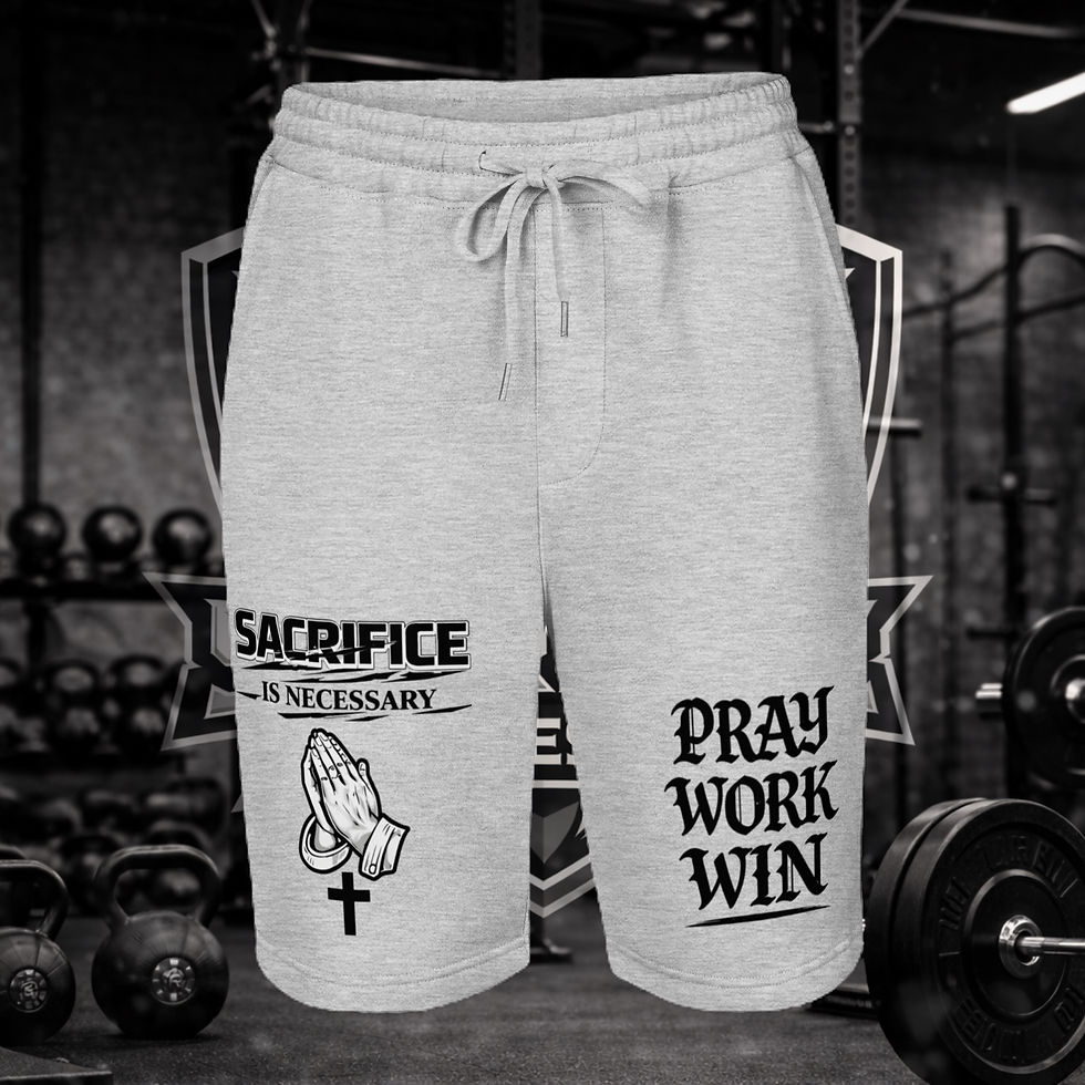 Thumbnail: MEN SACRIFICE SHORTS BLACK FONT 