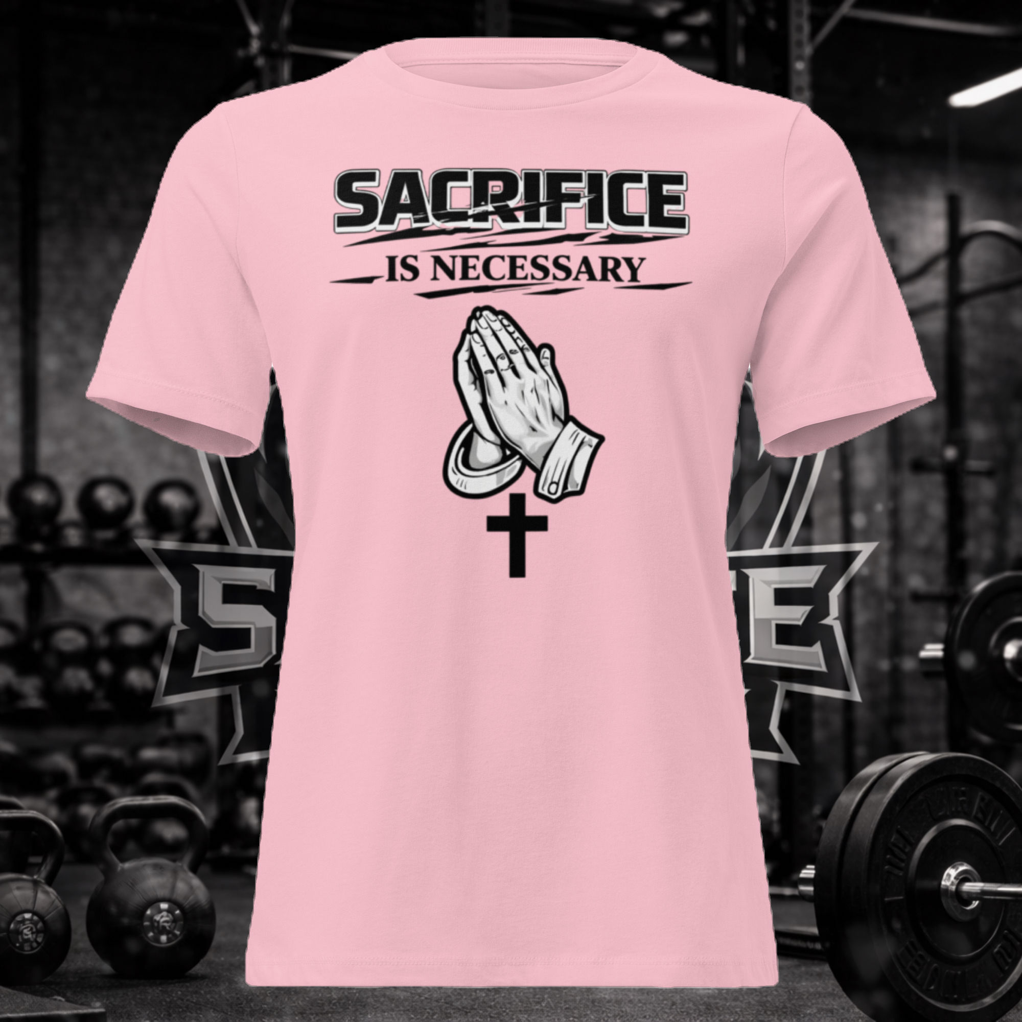 LADY SACRIFICE PRAY WORK WIN T- SHIRT