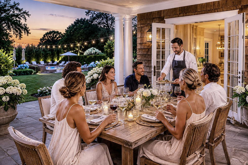 Private chef and at-home dining services for intimate evenings and celebrations