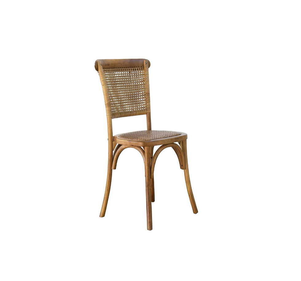TABURETE RATTAN MADERA NATURAL