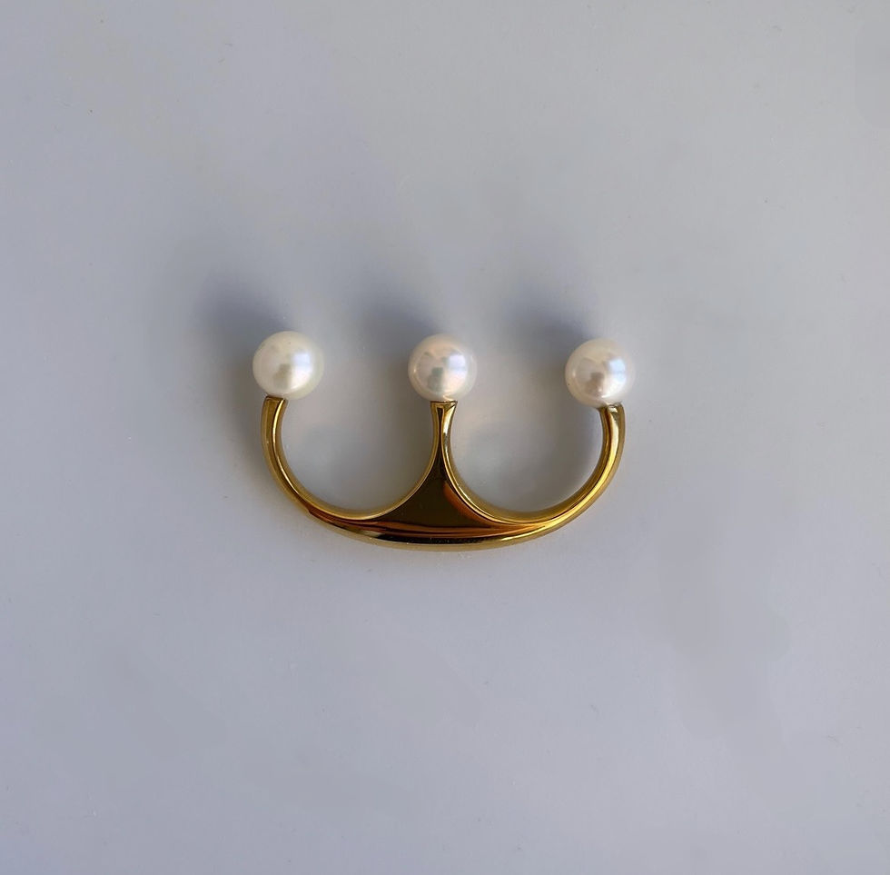 サムネイル： Pearl Double Ring