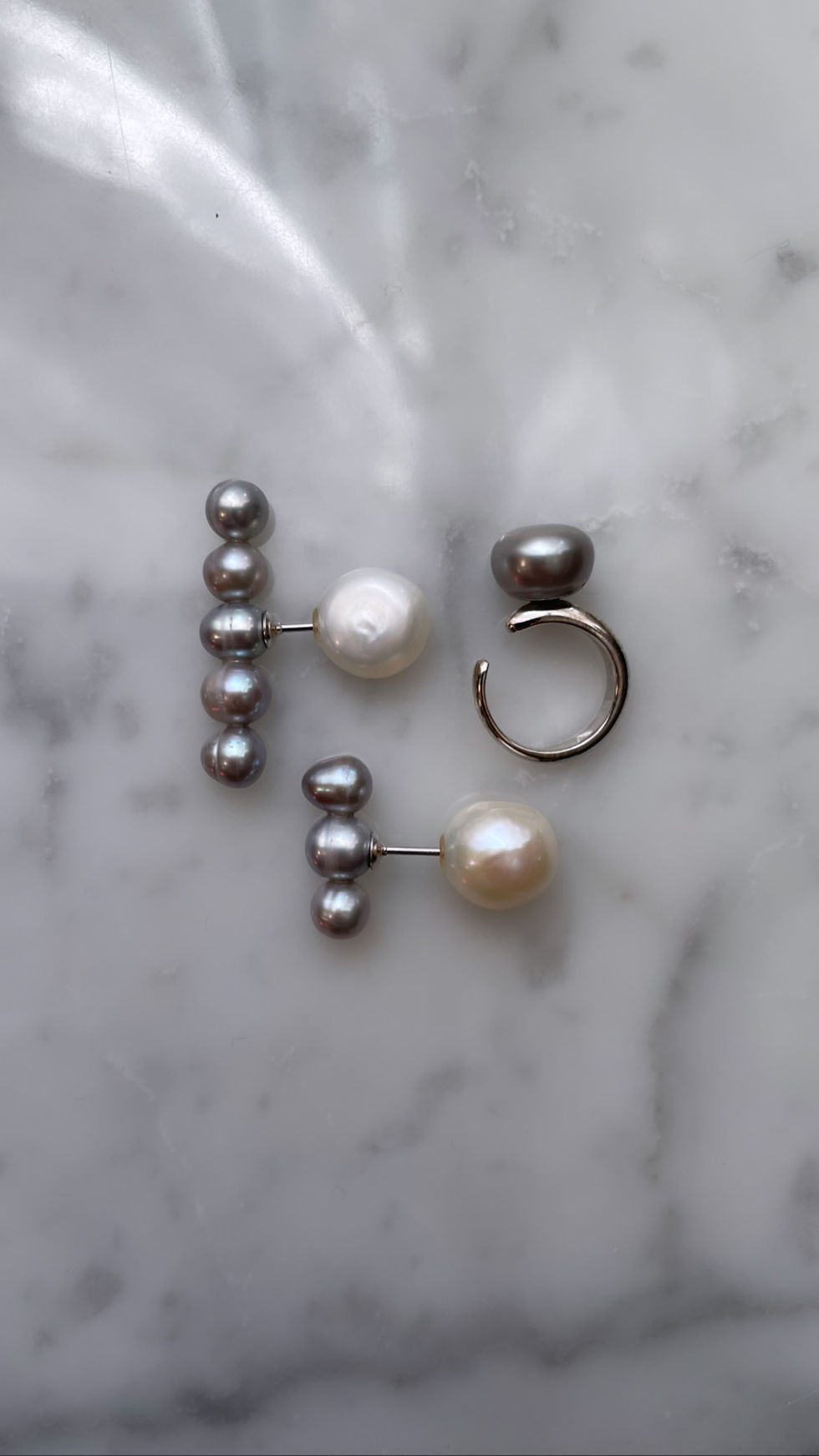 サムネイル： White Pearl Pierce Catch (ピアスキャッチのみ)
