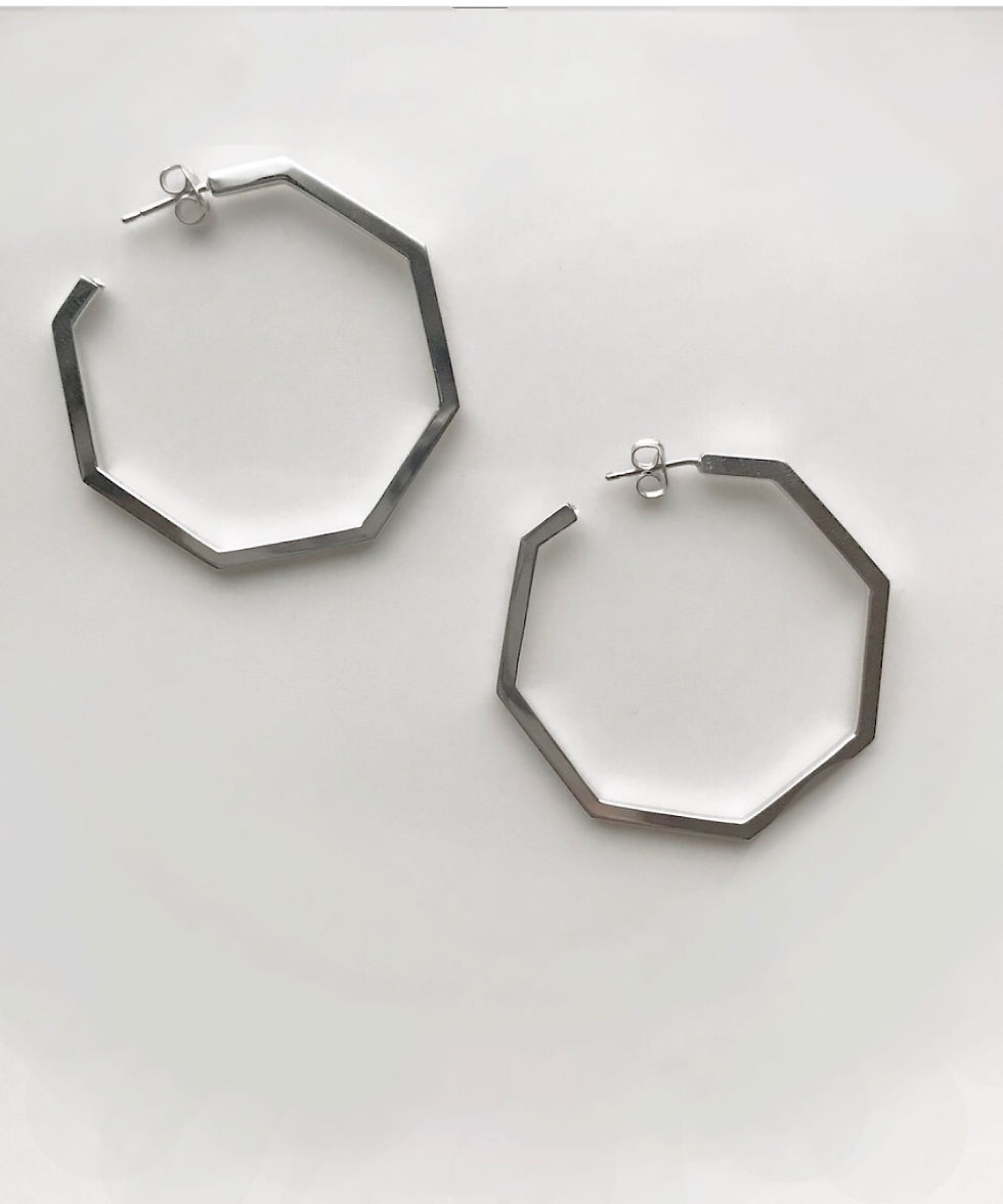 サムネイル： "Octagon" Hoop Pierce