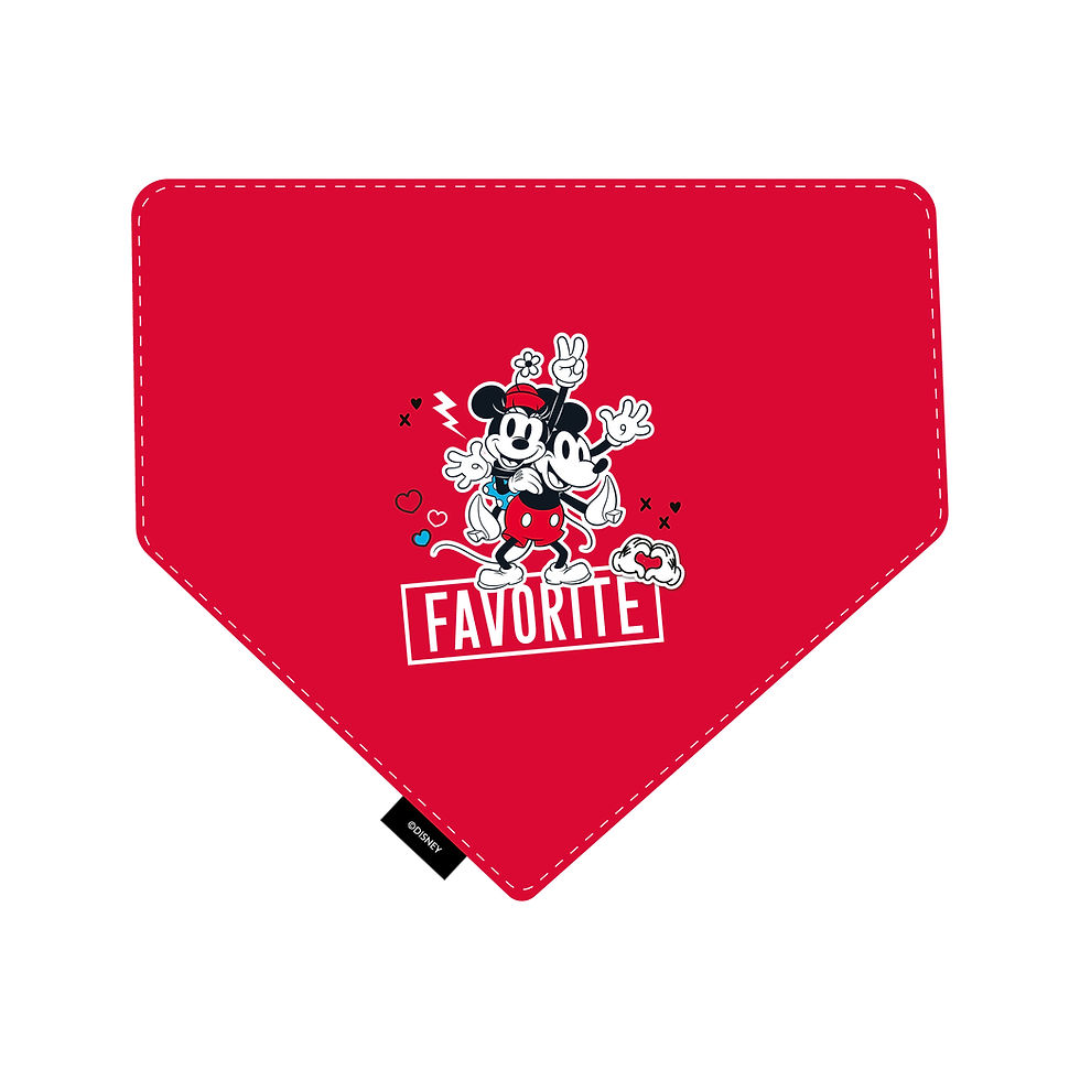 Miniatura: Bandana Reversible - Mickey & Minnie Turquesa