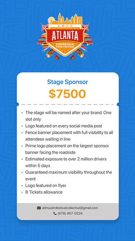 sponsor package $7500
