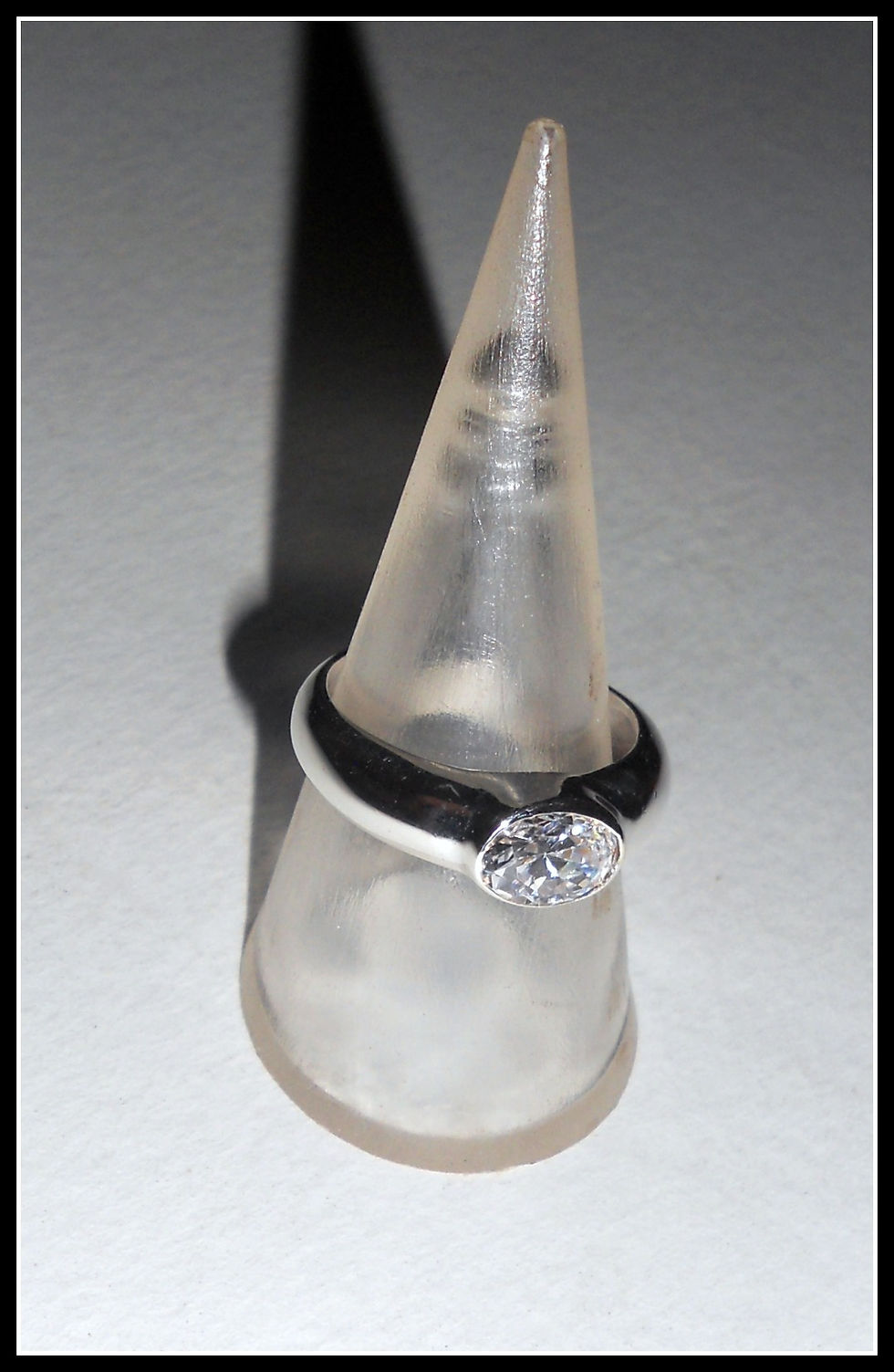 Thumbnail: Ring with Amethyst or Cubic zirconia