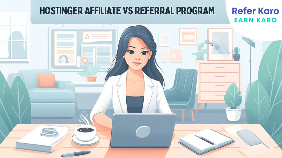 Hostinger Affiliate vs Referral Program