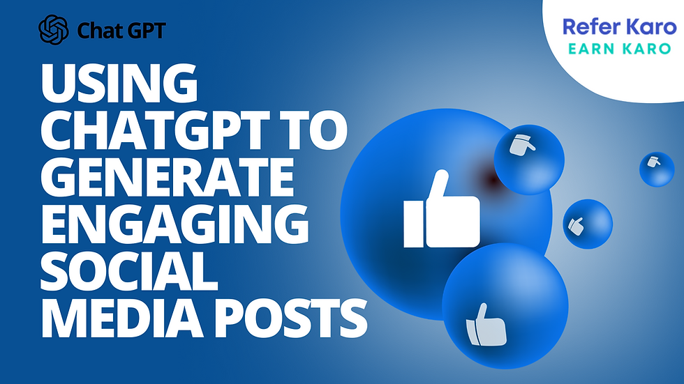 Create engaging social media content with ChatGPT