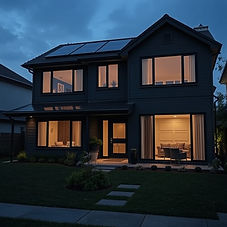 A residential home powered by solar
