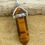 Thumbnail: Tiger Eye Gemstone Leather Necklace